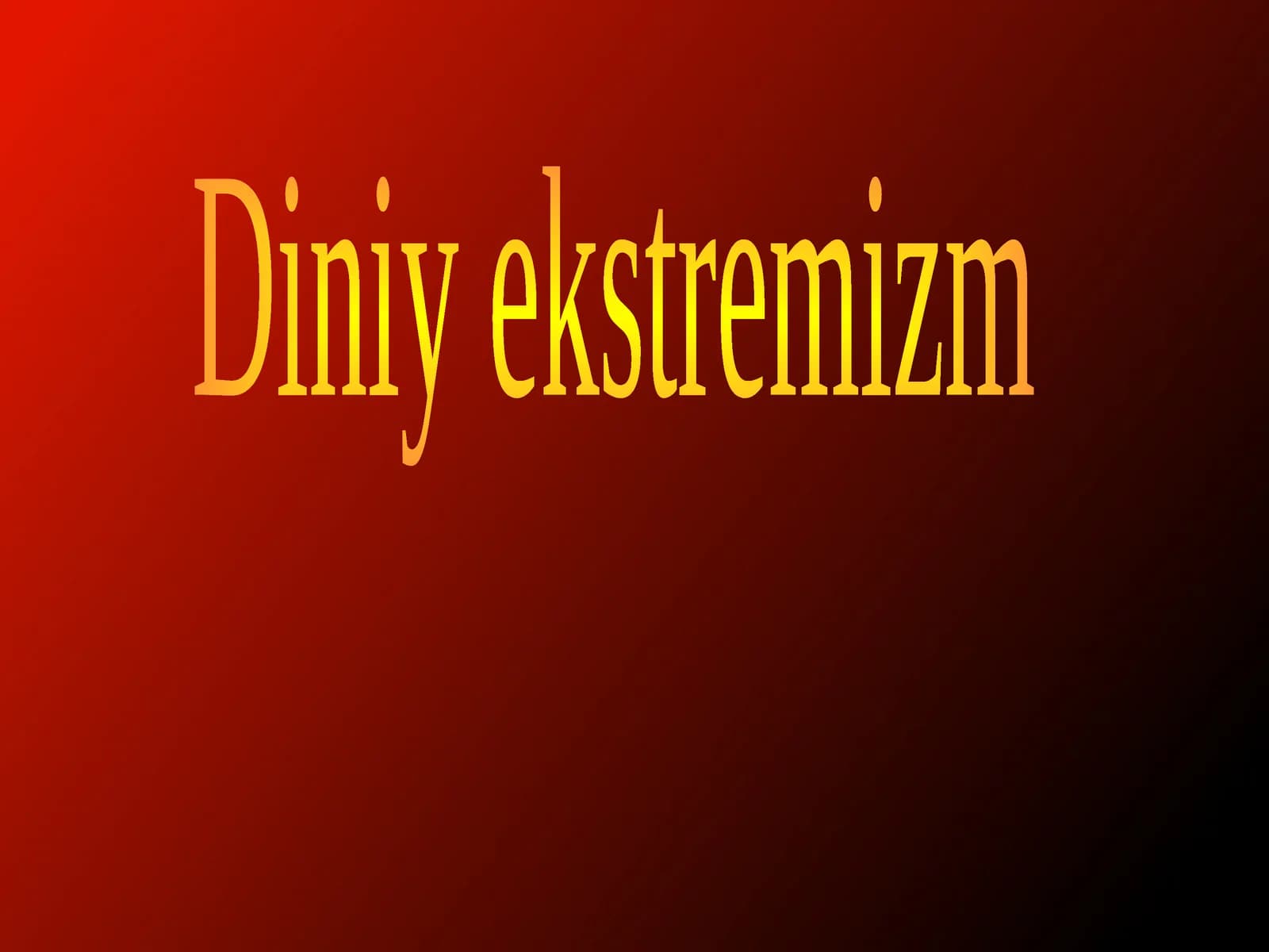 Diniyekstremizm