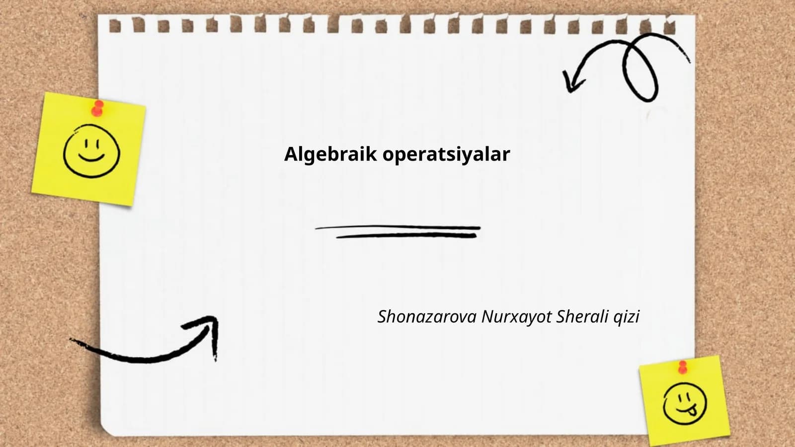 Algebraik operatsiyalar