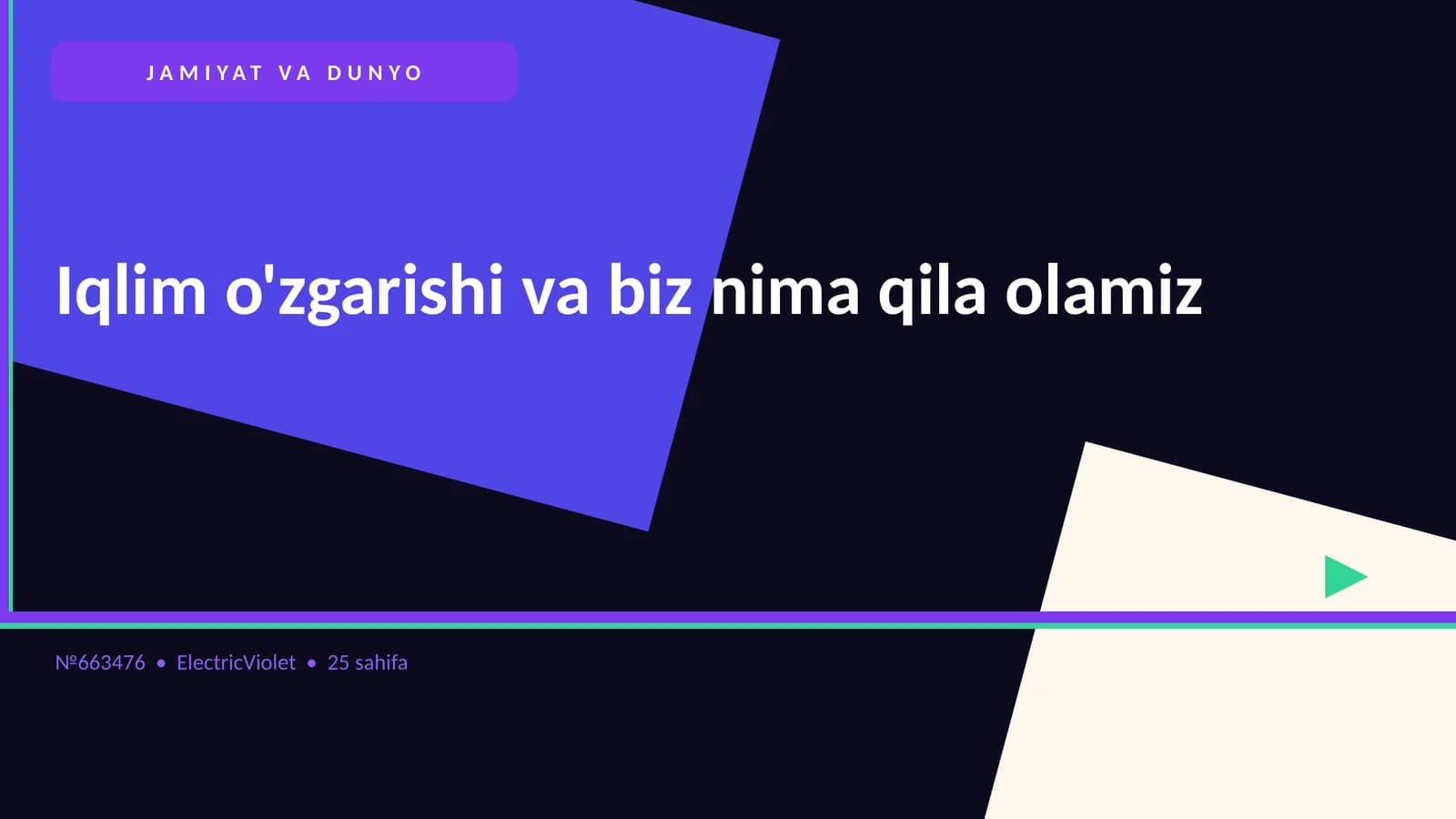 Iqlim o'zgarishi va biz nima qila olamiz