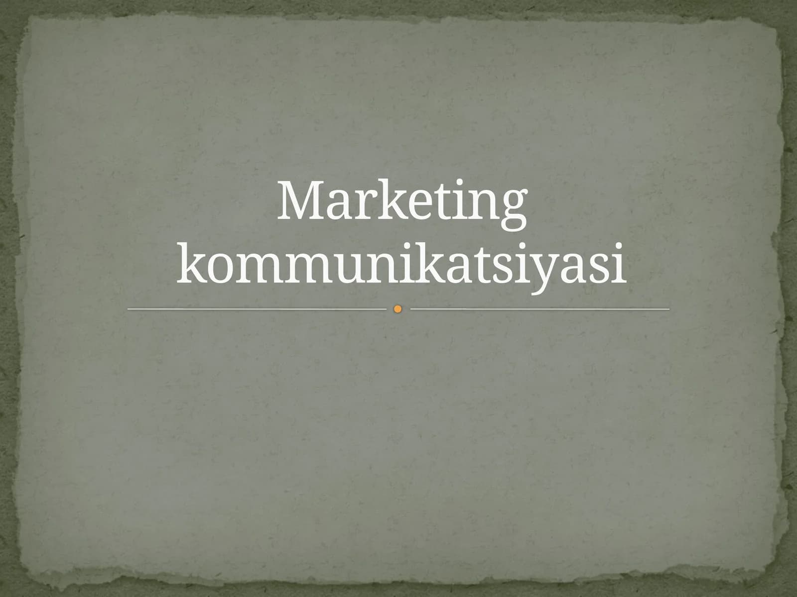 Marketing kommunikatsiyasi