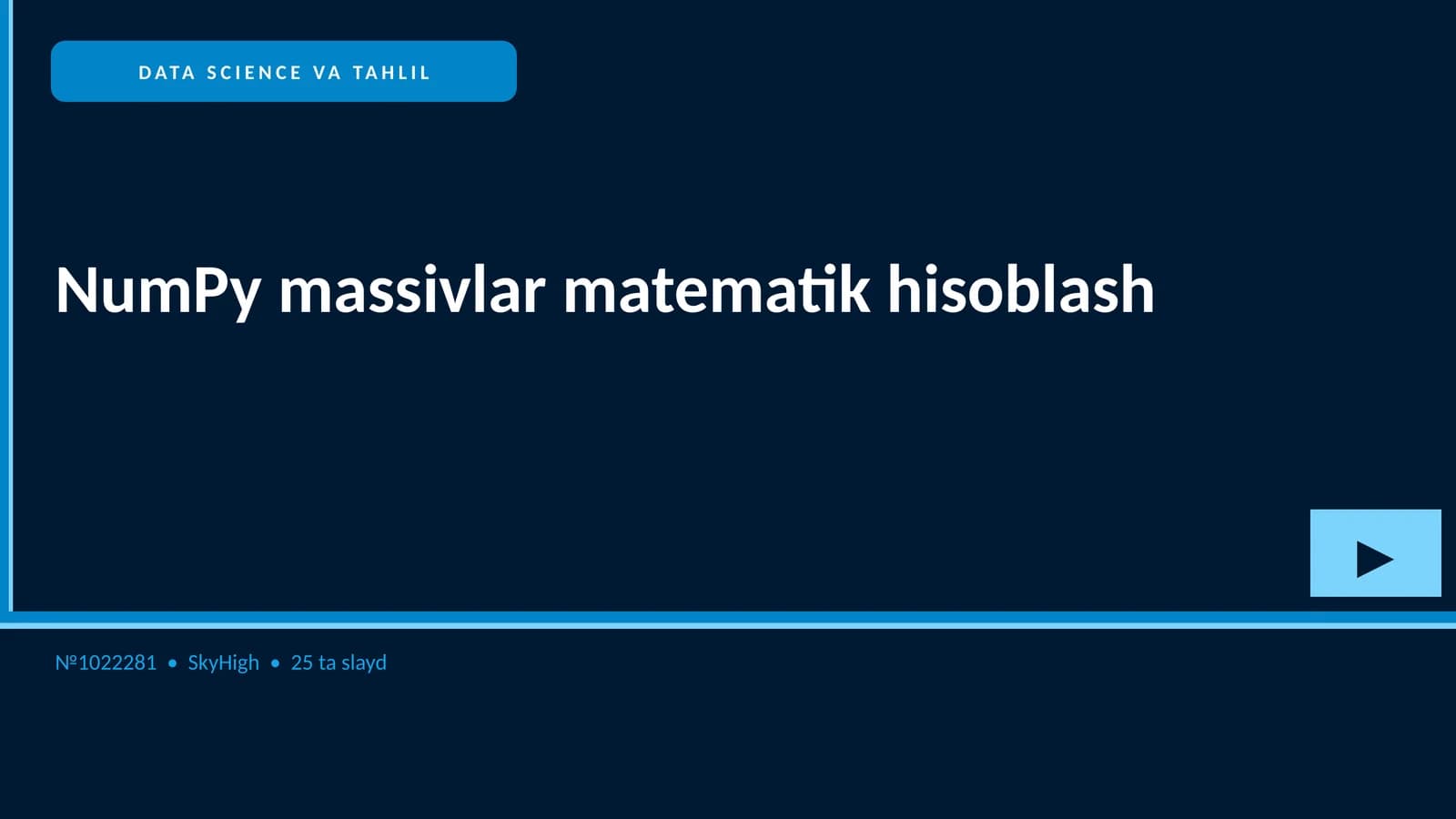 DATA SCIENCE VA TAHLIL