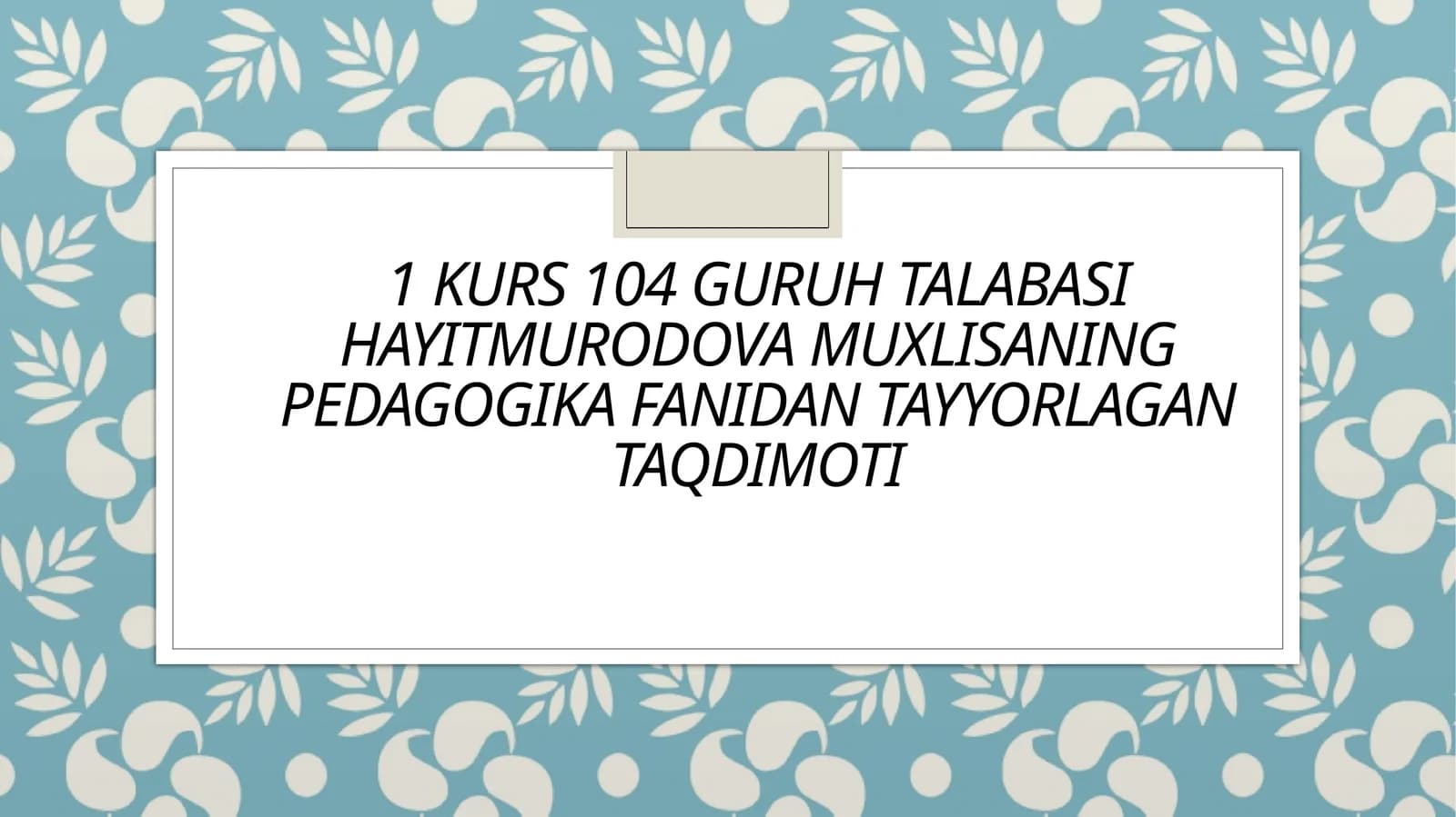 Bolalarni maktabga tayyorlashda aqliy tarbiyaning ahamiyati