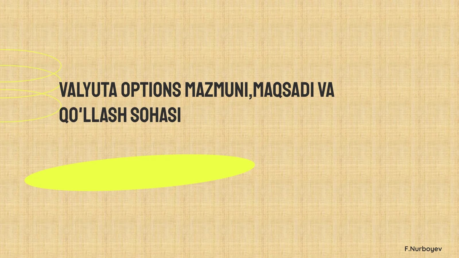 Valyutaopsionlari: Kirish
