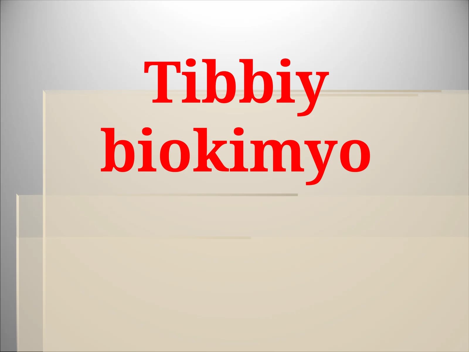 Tibbiy biokimyo