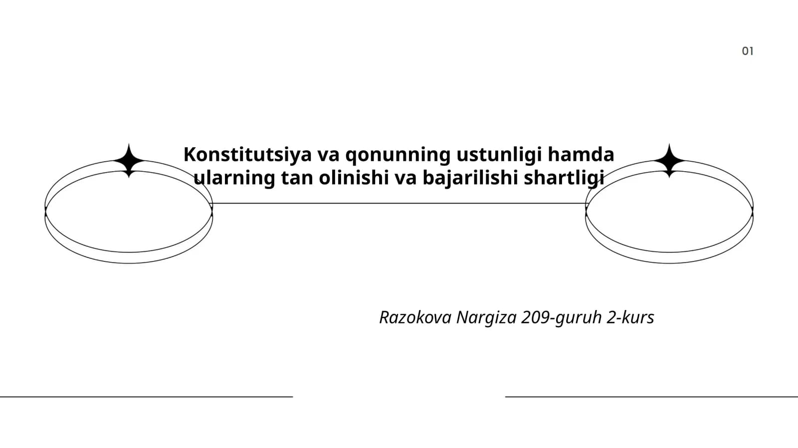 Konstitutsiya va qonunning ustunligi hamda ularning tan olinishi va bajarilishi shartligi