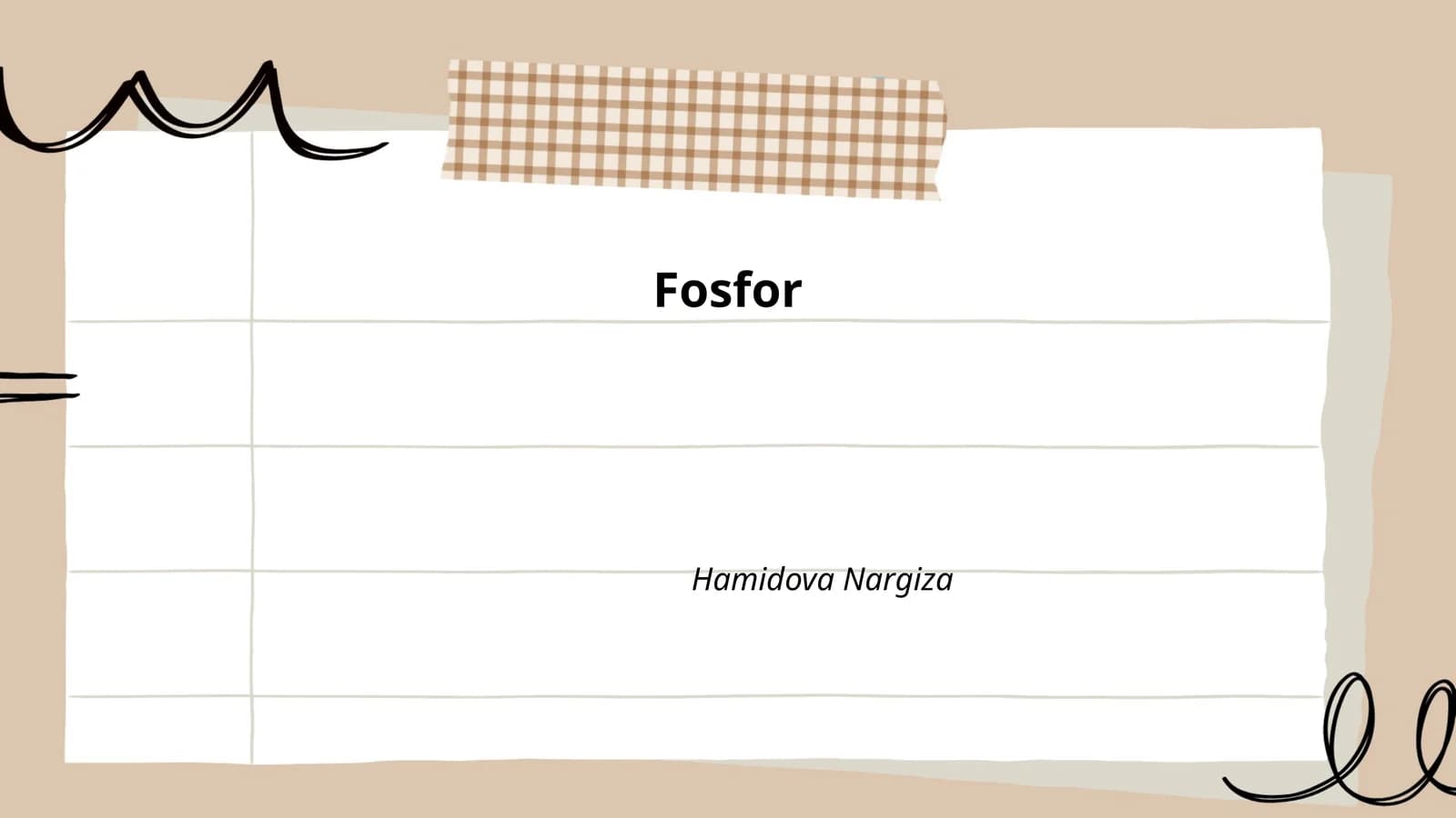Fosfor