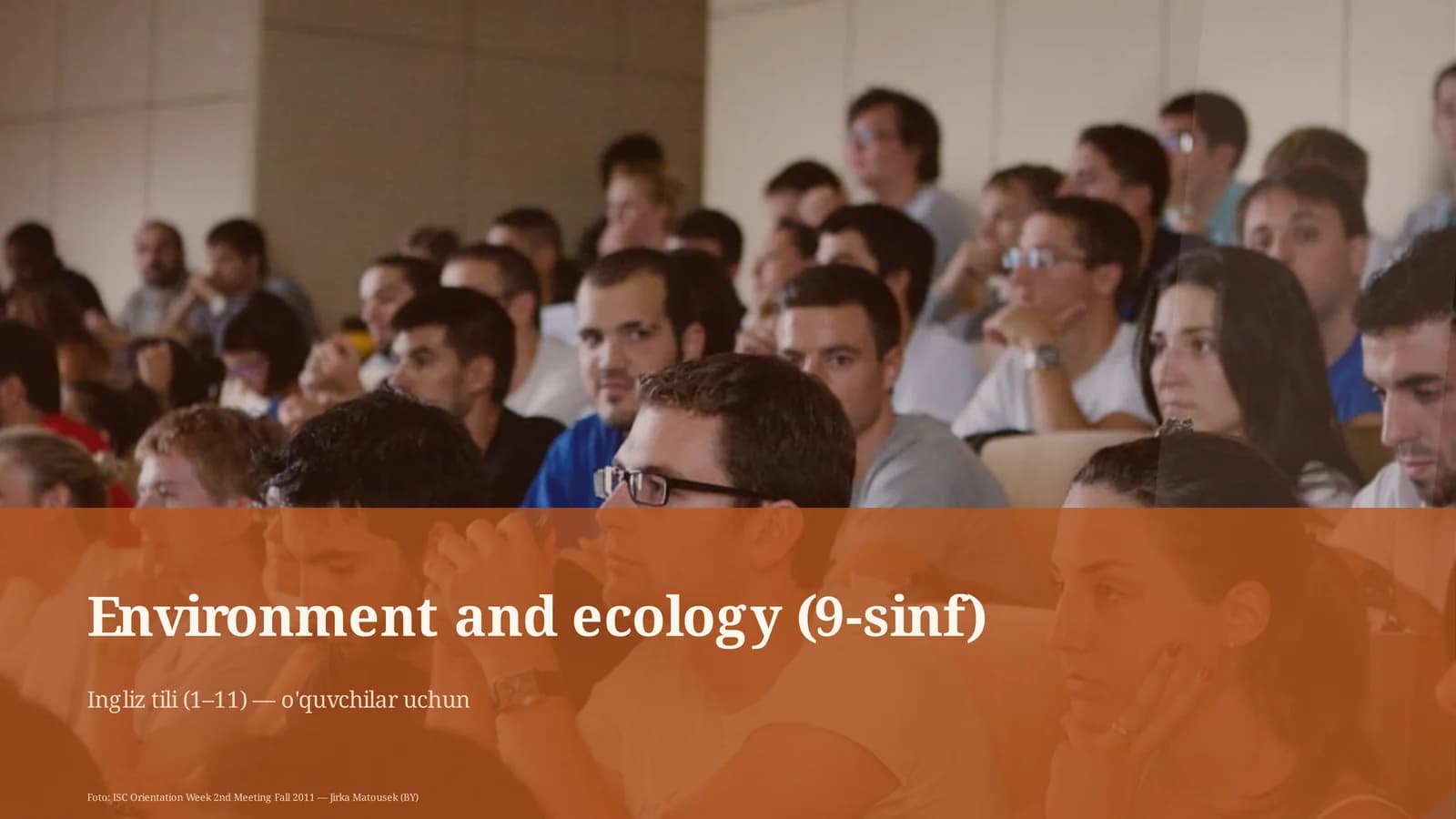 Environment and ecology (9-sinf)