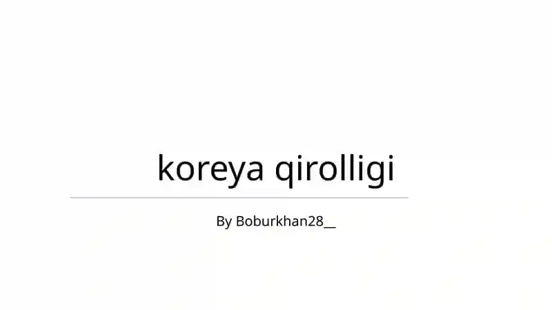 Koreya qirolligi