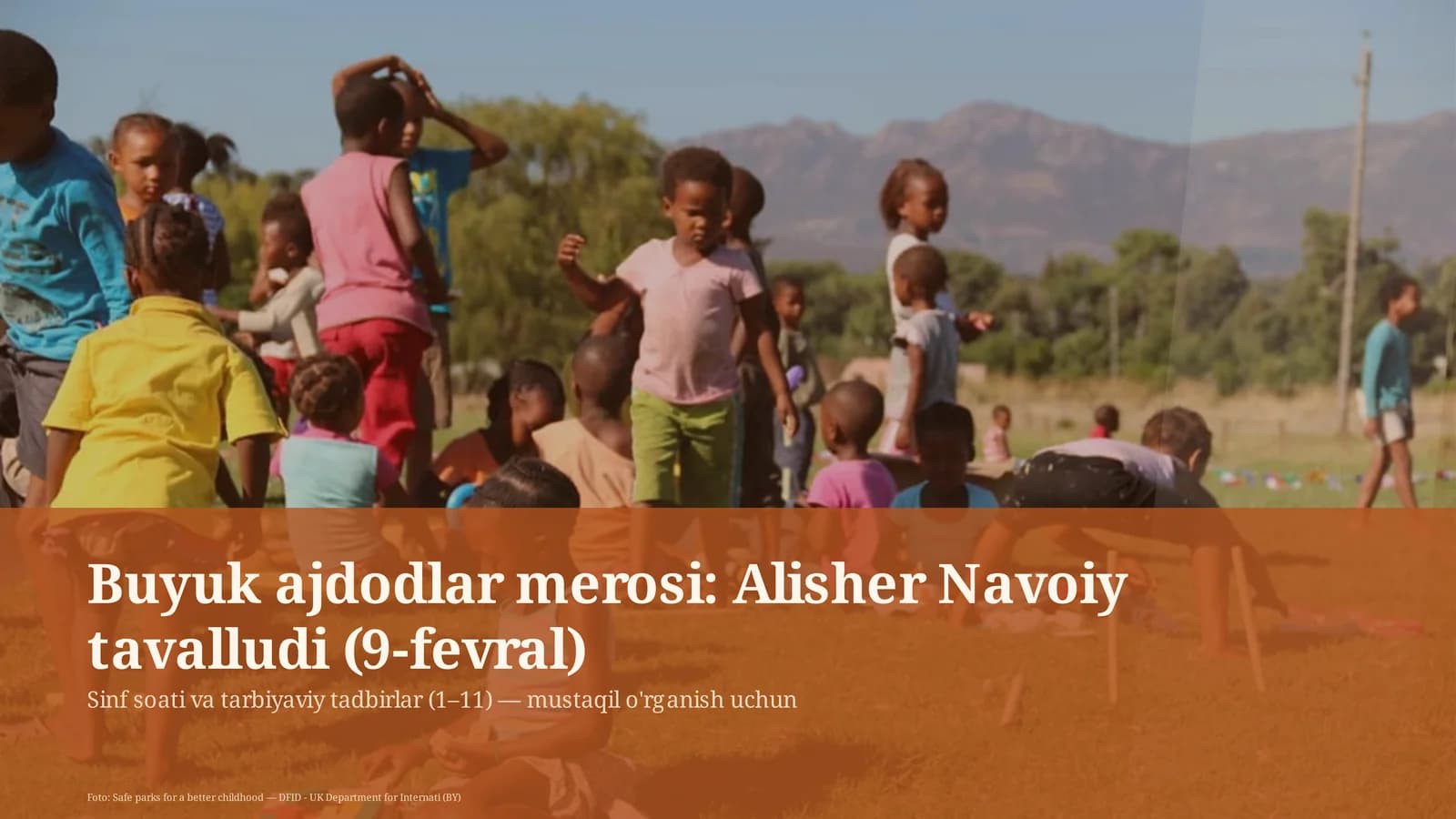 Sinf soati va tarbiyaviy tadbirlar