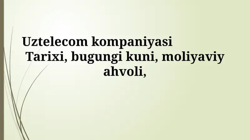 Uztelecom kompaniyasi