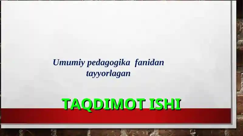 Ta'lim qonuniyatlari