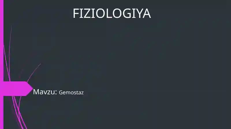Gemostaz