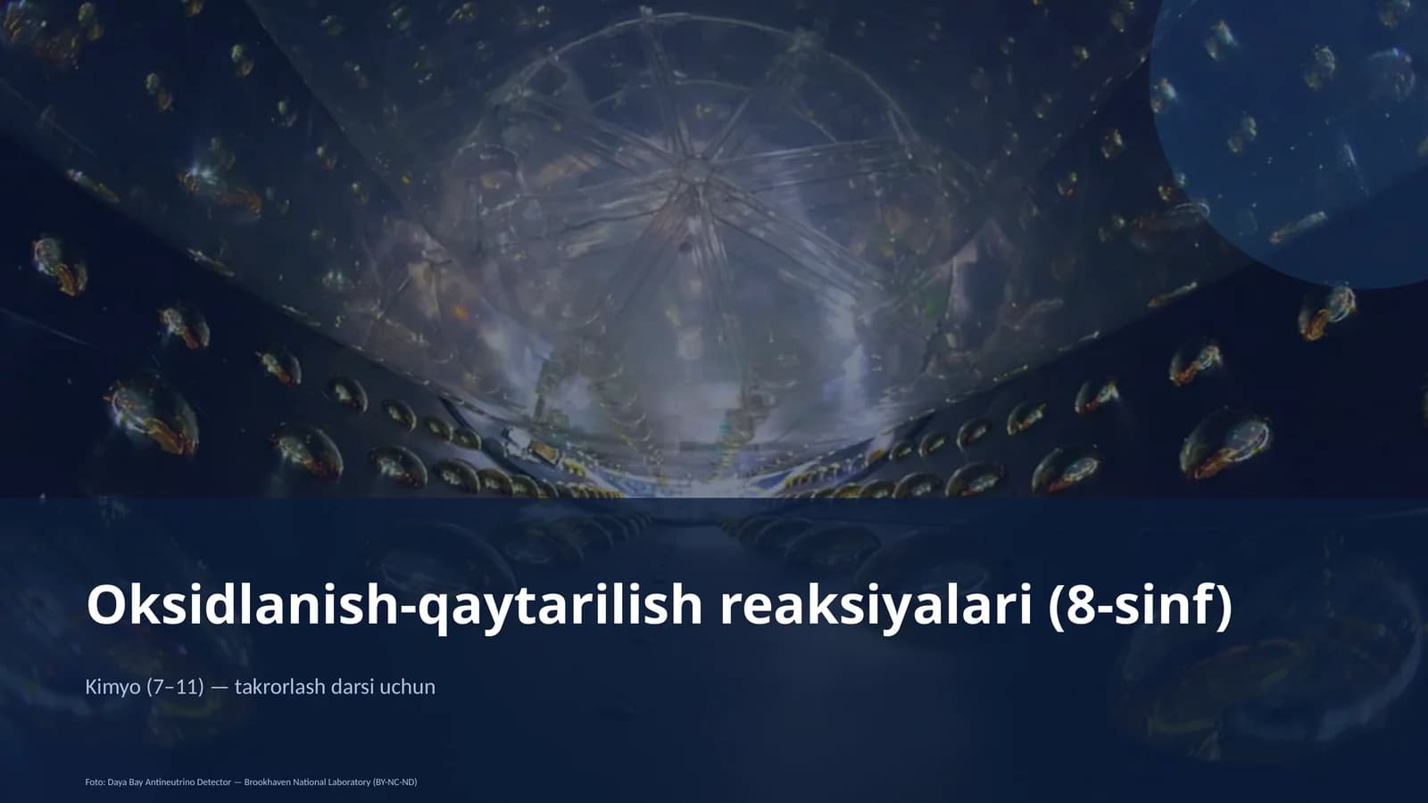 Oksidlanish-qaytarilish reaksiyalari (8-sinf)