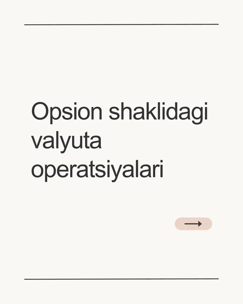 Valyuta opsioni