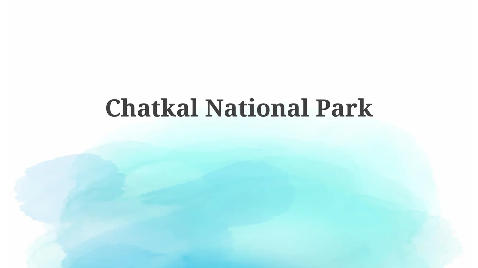 Chatkal National Park