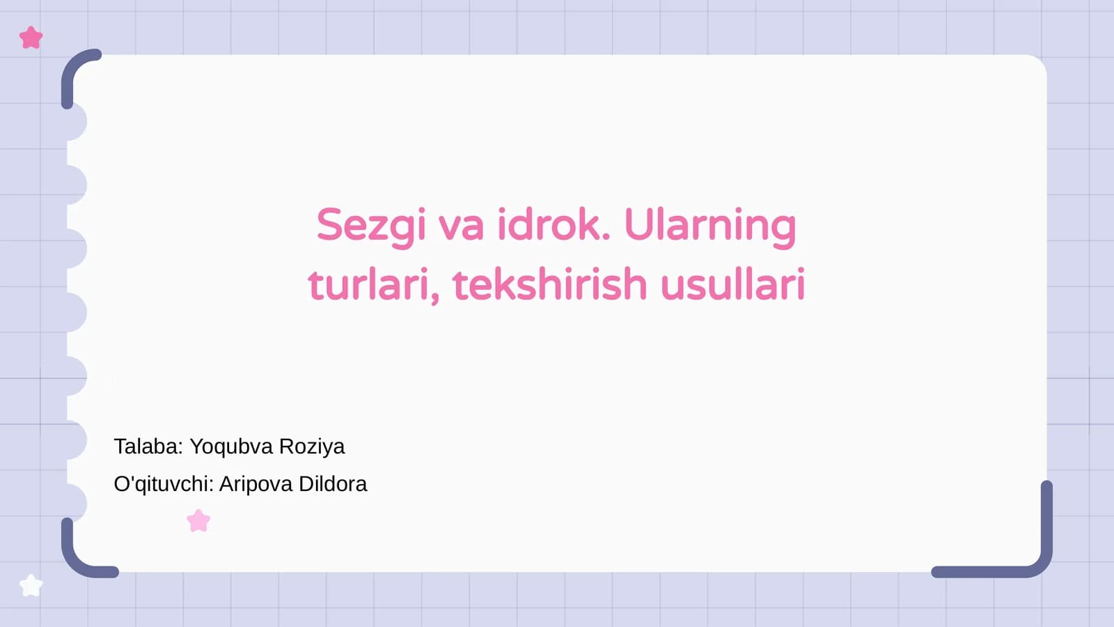 Sezgi va Idrok Nima? Ta'rifi