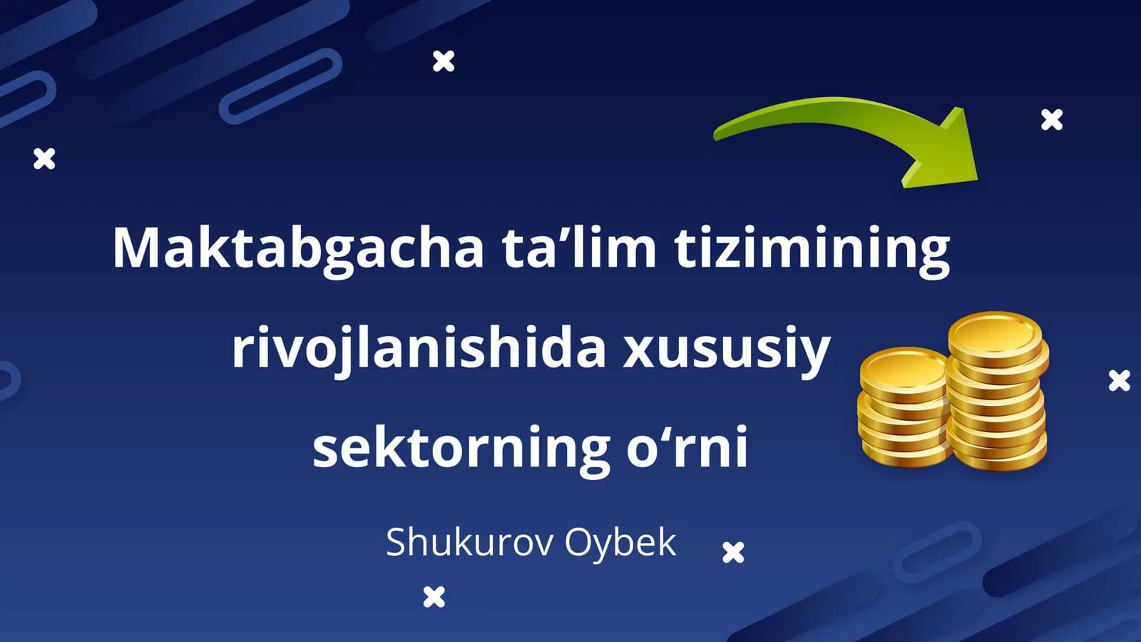 Maktabgacha taʼlim tizimining rivojlanishida xususiy sektorning oʻrni