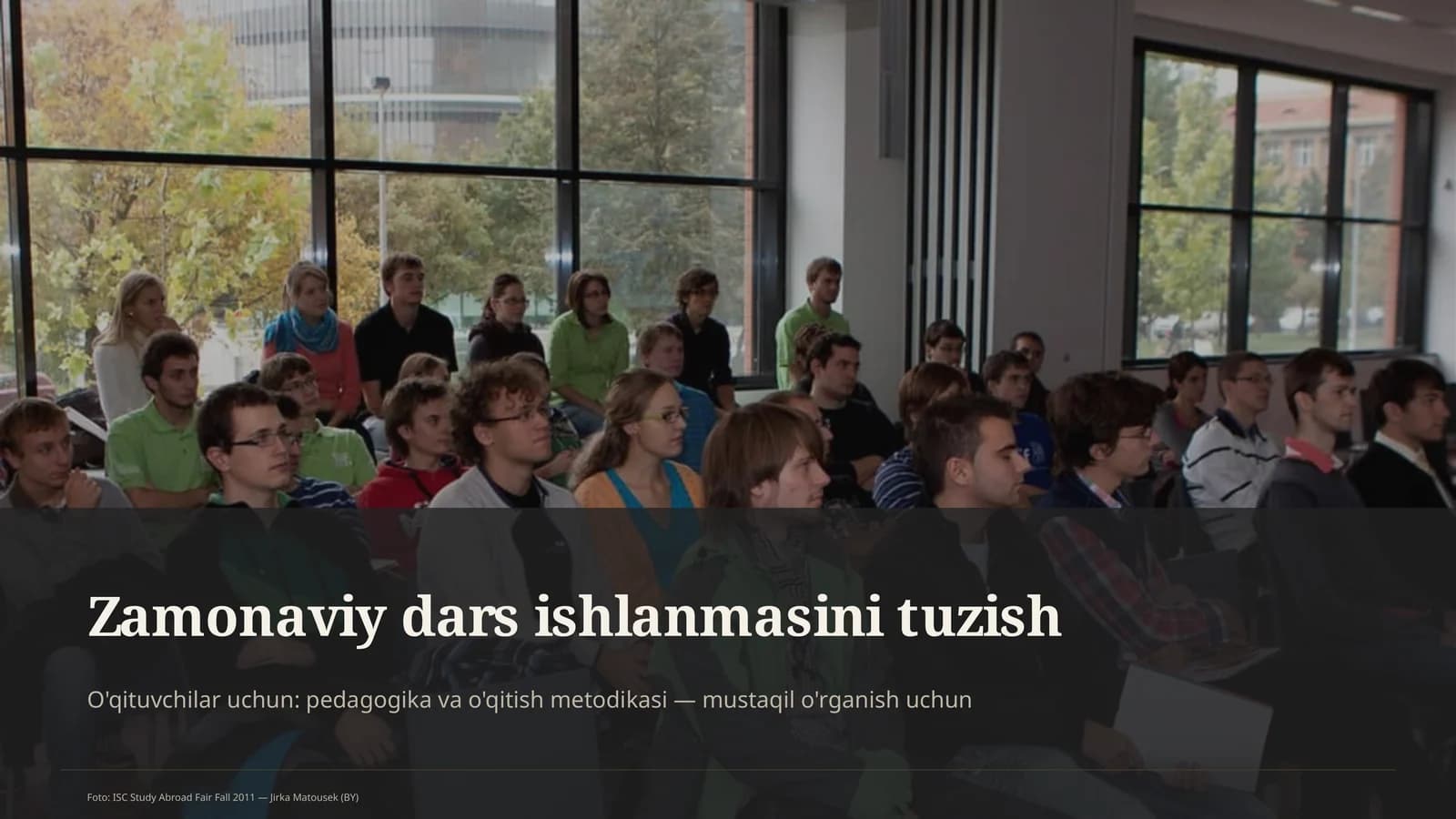 Zamonaviy dars ishlanmasini tuzish