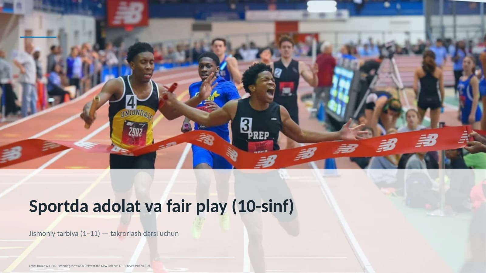 Sportda adolat va fair play (10-sinf)
