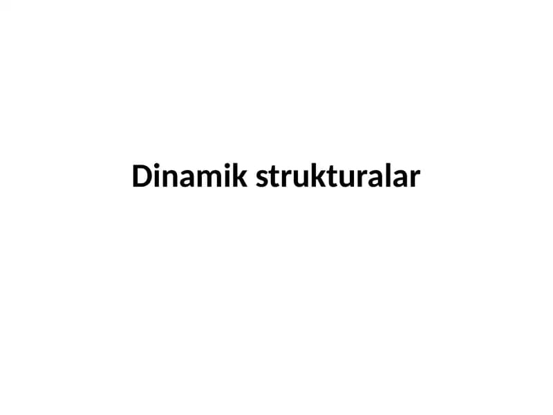 Dinamik strukturalar