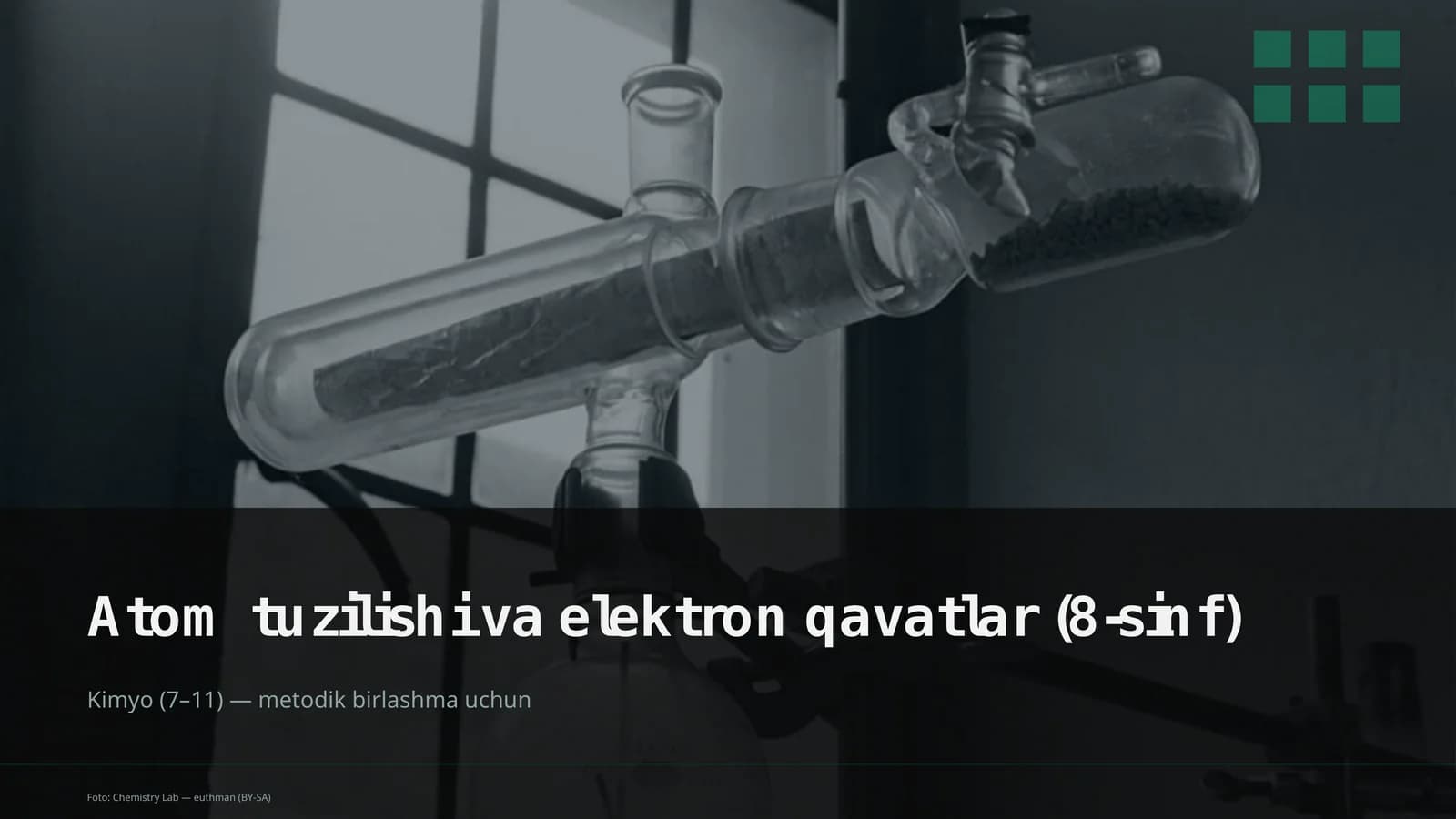 Atom tuzilishi va elektron qavatlar (8-sinf)