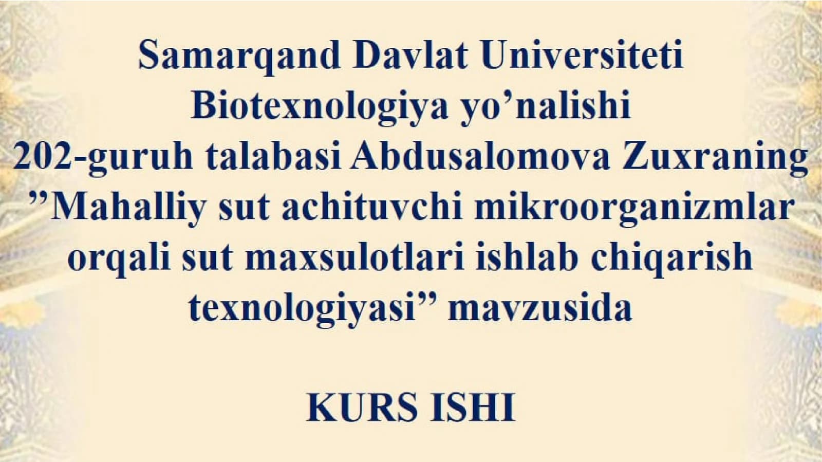 Sut Achituvchi Mikroorganizmlar