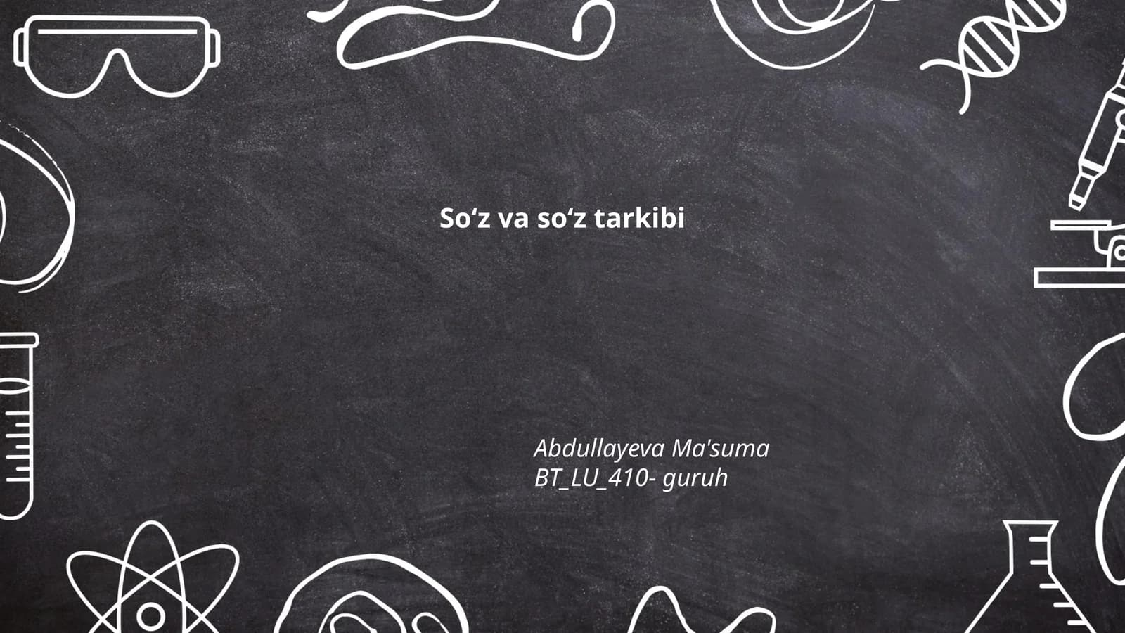 Soʻz va soʻz tarkibi