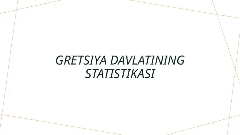 Gretsiya davlatining statistikasi