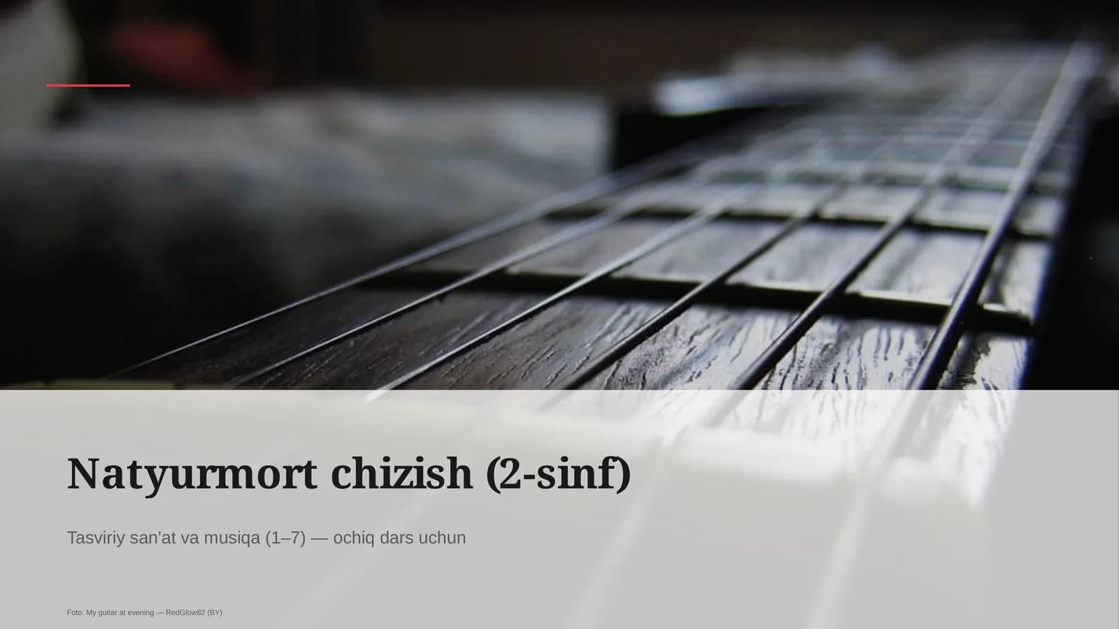 Natyurmort chizish (2-sinf)