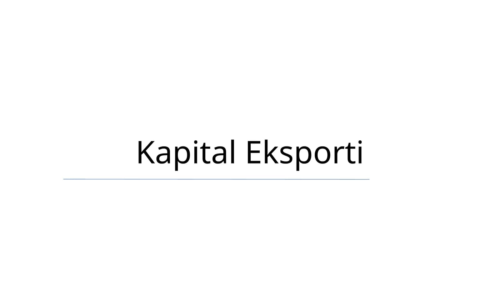 Kapital Eksporti