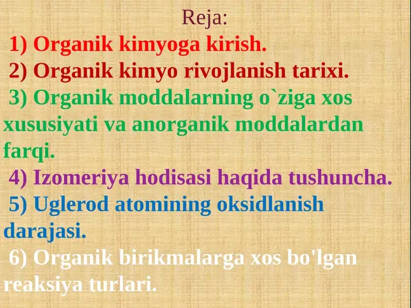 Organik Kimyo