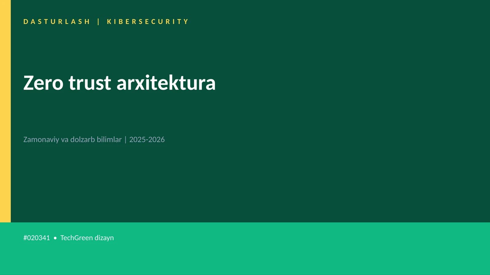 Zero trust arxitektura