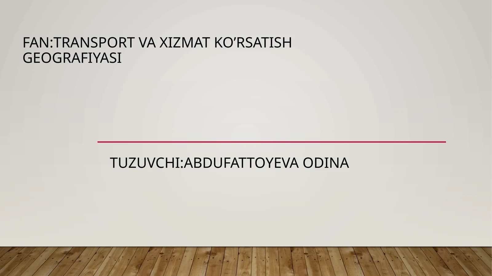 Suv transporti hududiy rivojlanishi va asosiy tarmoqlari