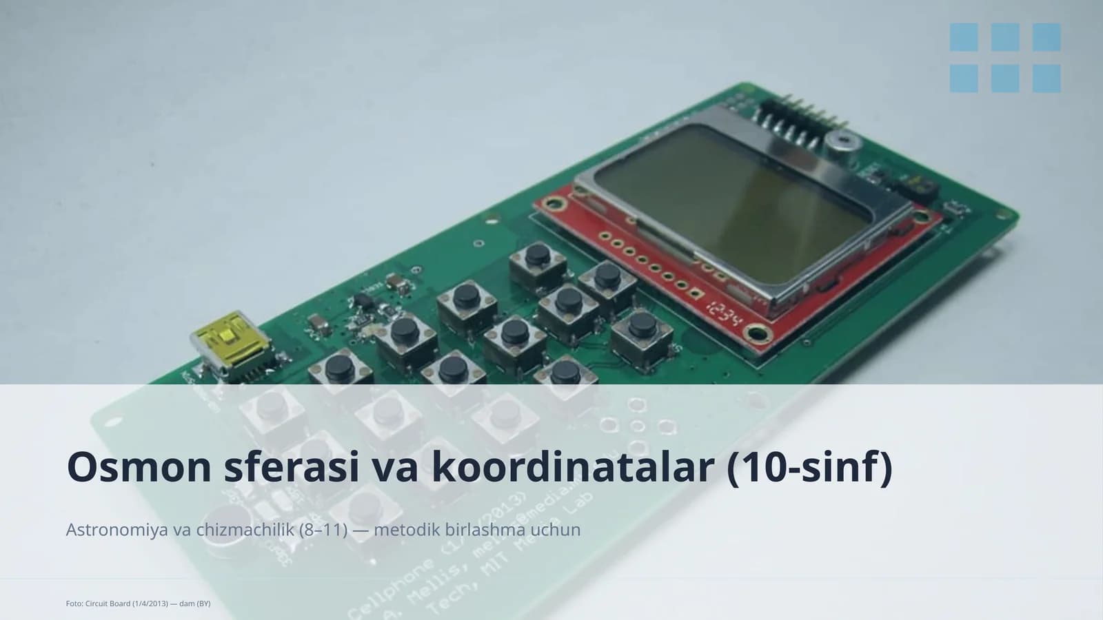 Osmon sferasi va koordinatalar (10-sinf)