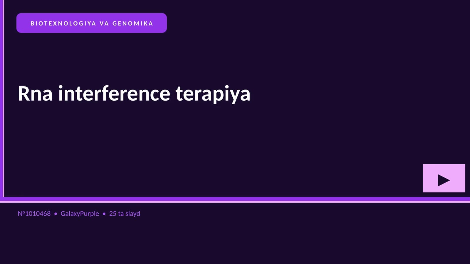 Rna interference terapiya