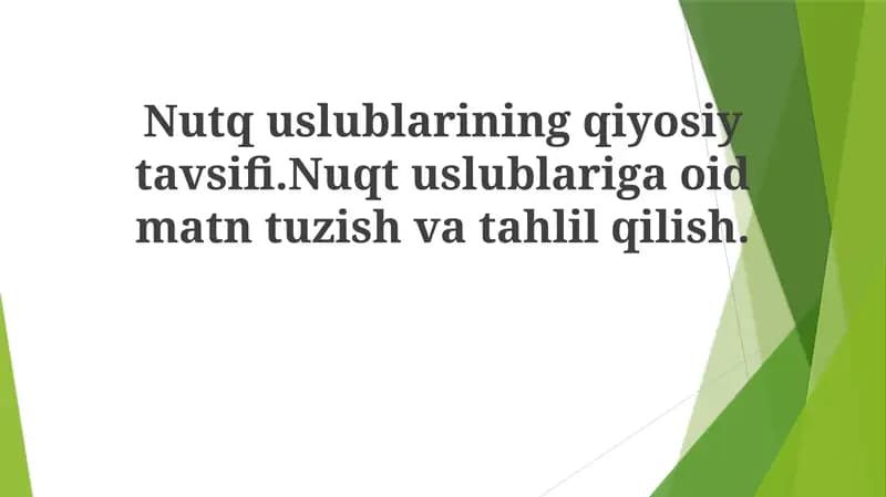 Norasmiy nutq uslubi