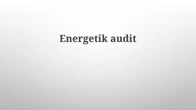 Energetikaudit
