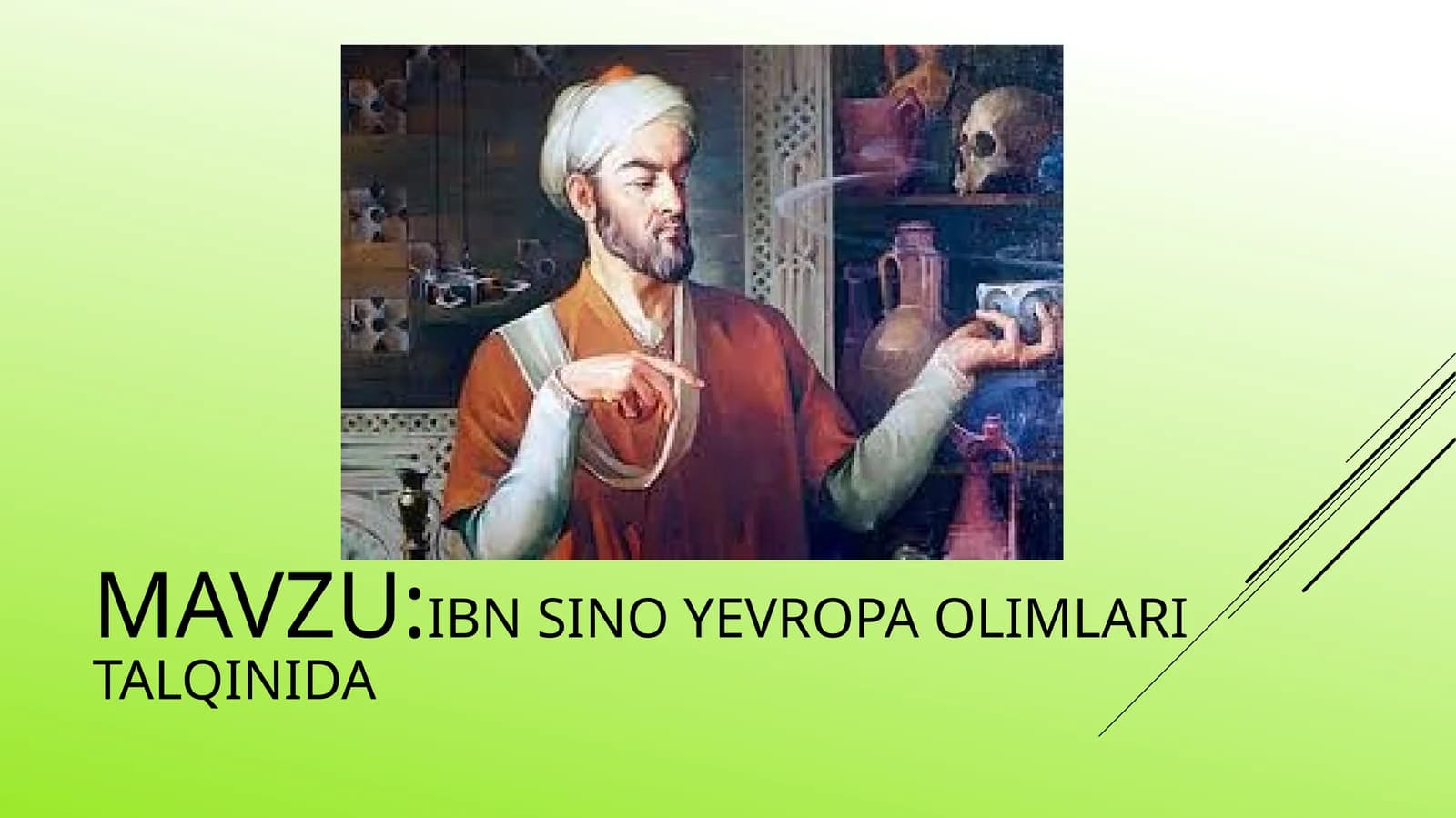 Ibn sino yevropa olimlari talqinida