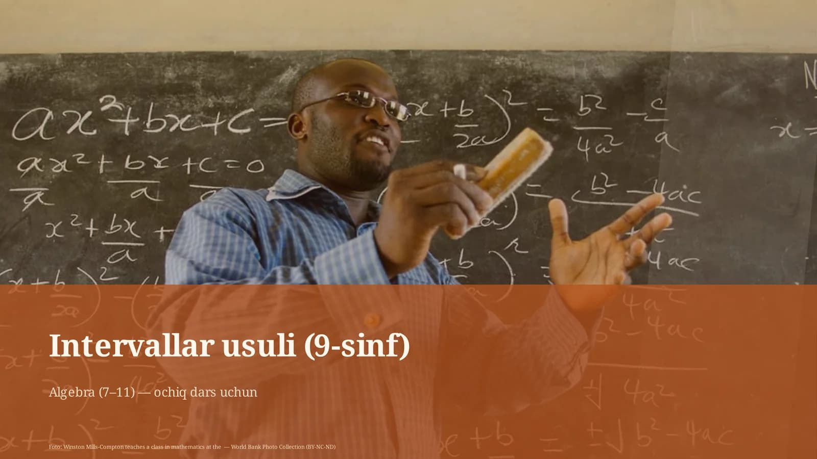 Intervallar usuli (9-sinf)