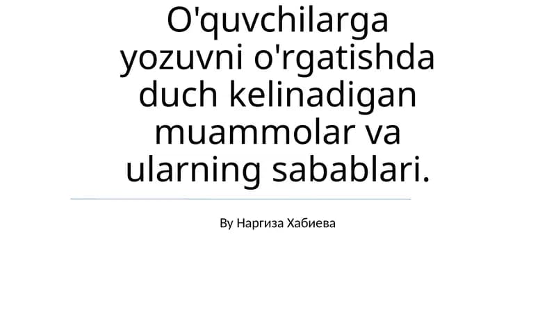Cheklangan Yozuv Ko'nikmalari va Strategiyalari