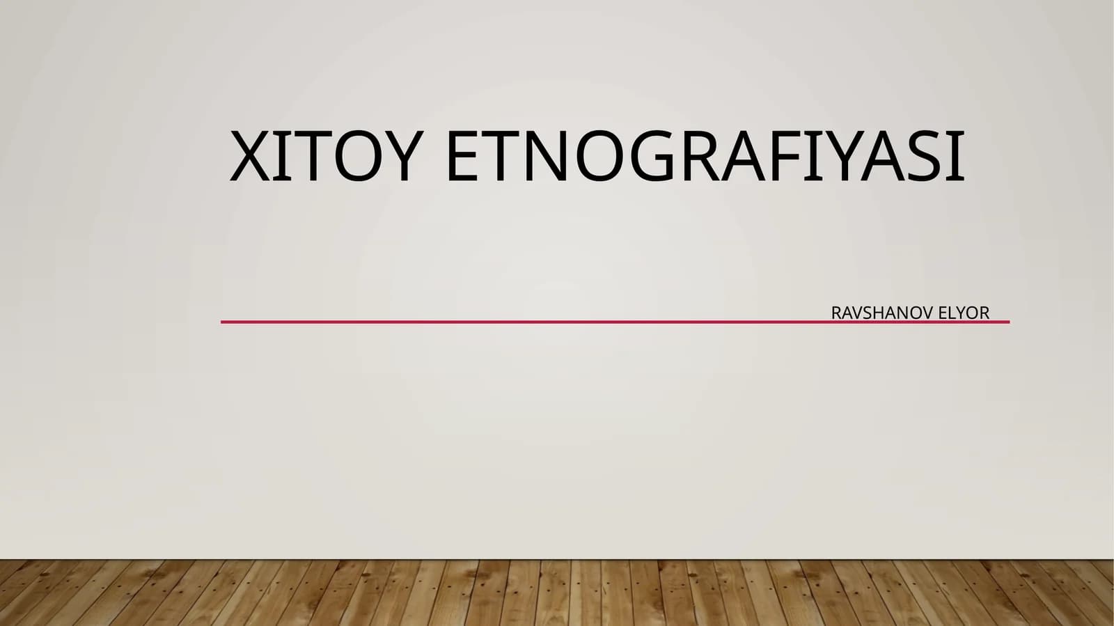 XITOY ETNOGRAFIYASI