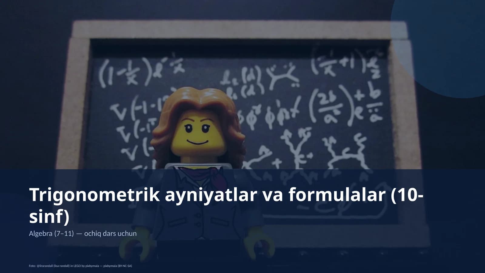 Trigonometrik ayniyatlar va formulalar (10-sinf)
