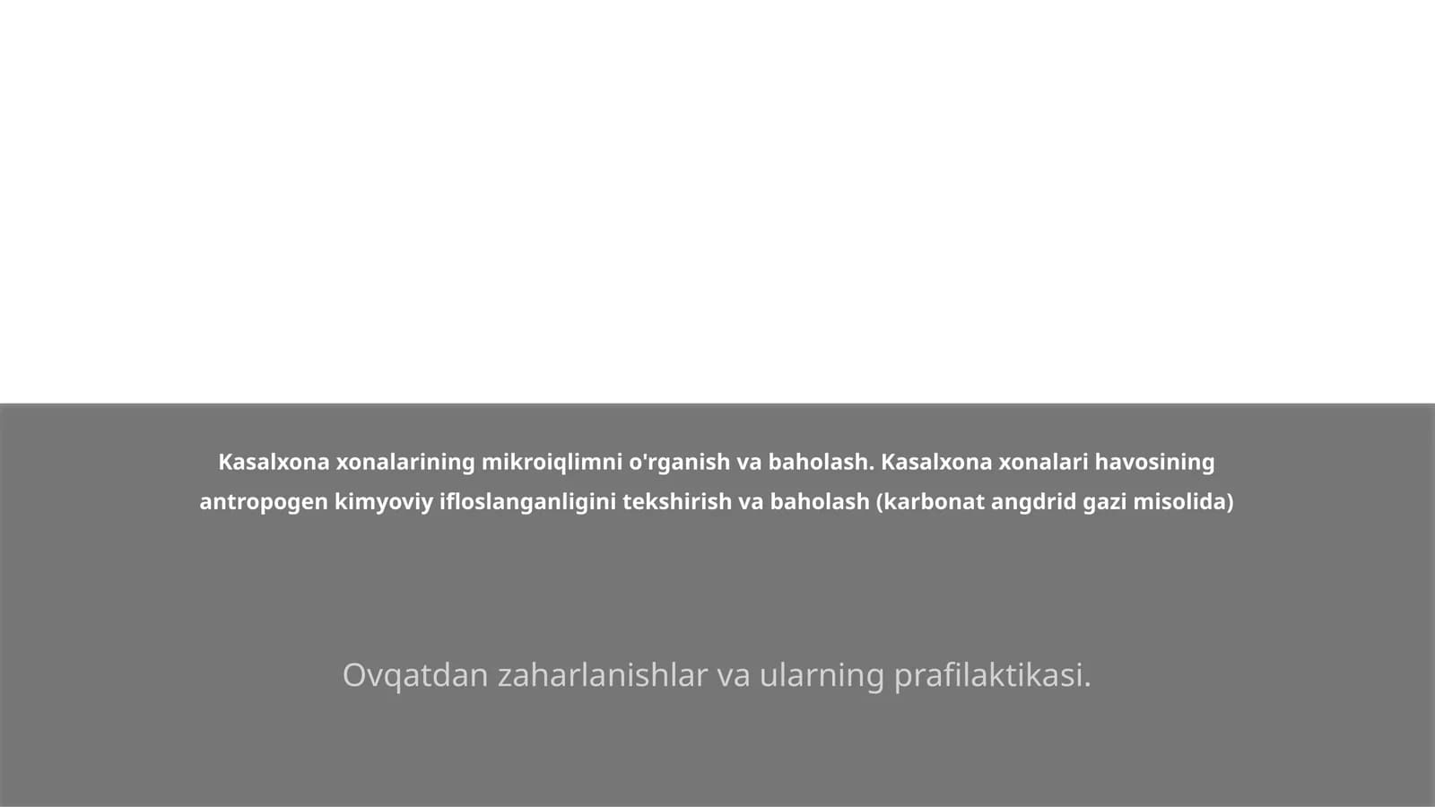 Mikroiqlim tushunchasi va uning ahamiyati
