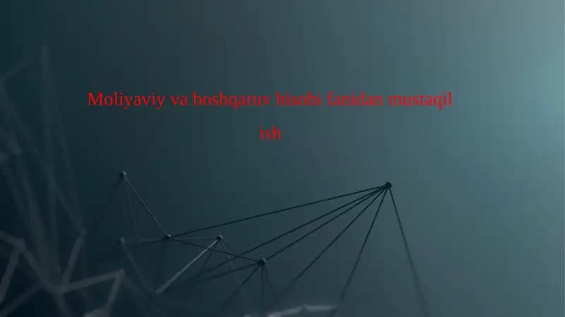 Mehnat va unga haq to'lash xisobi