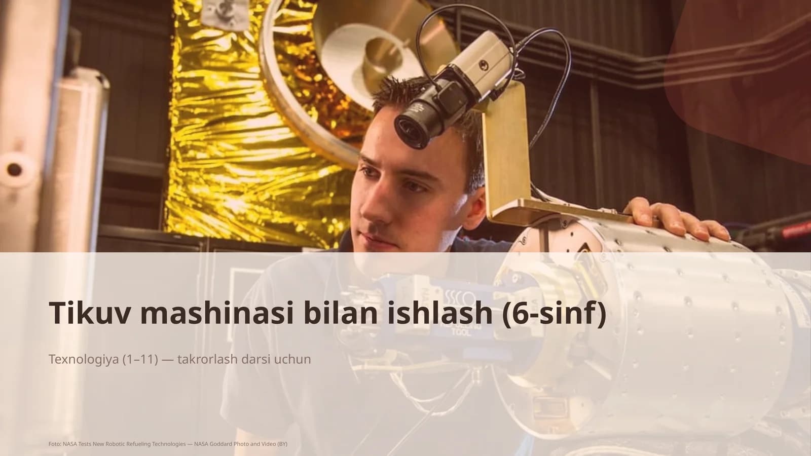 Tikuv mashinasi bilan ishlash (6-sinf)
