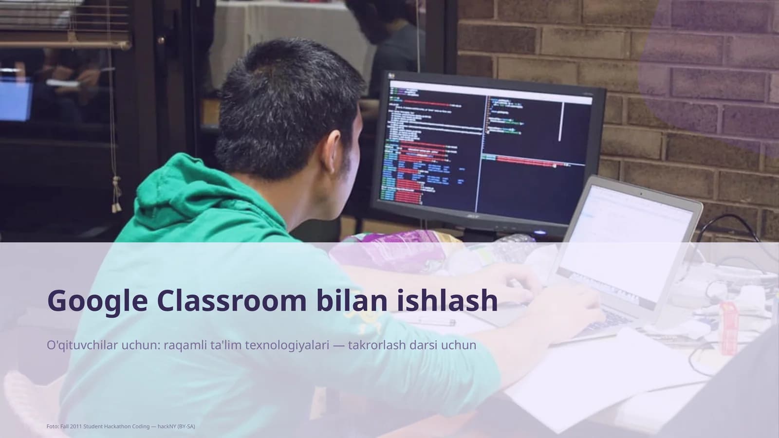 Google Classroom bilan ishlash