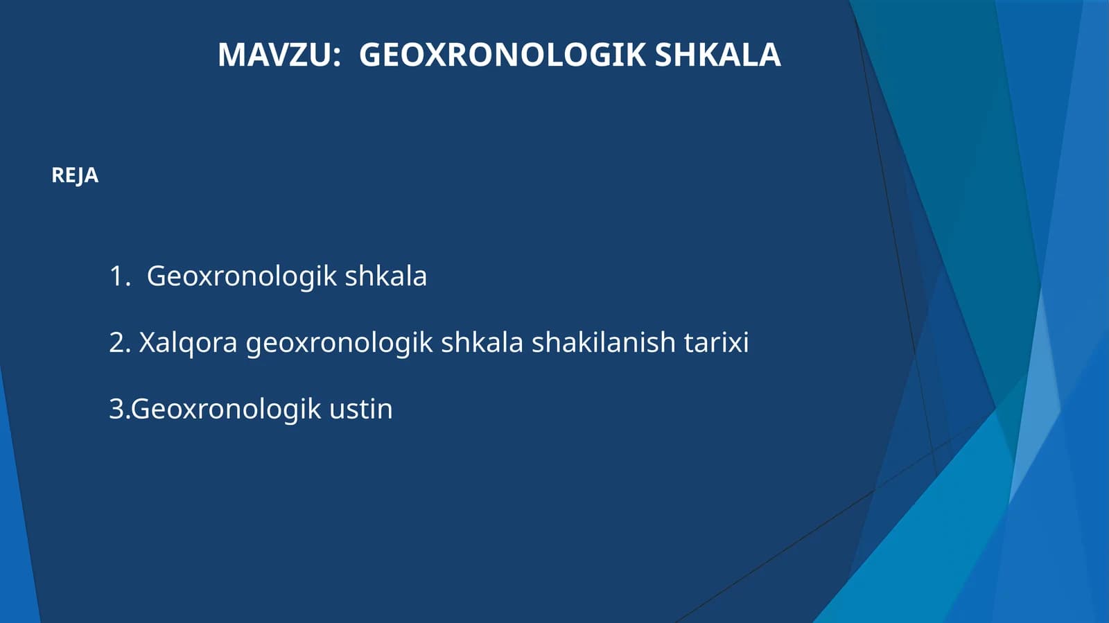 GEOXRONOLOGIK SHKALA