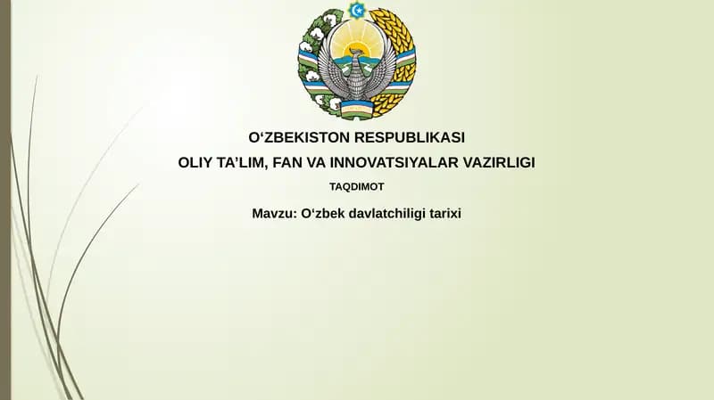 Oʻzbekdavlatchiligitarixi