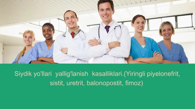 Siydik-tanosila'zolarining nospetsifik yallig'lanish kasalliklari