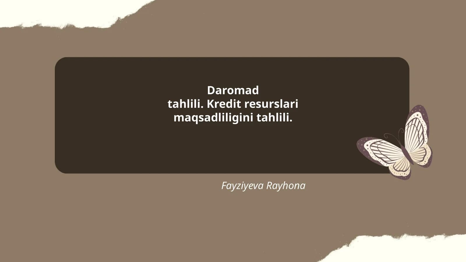 Daromad tahlili